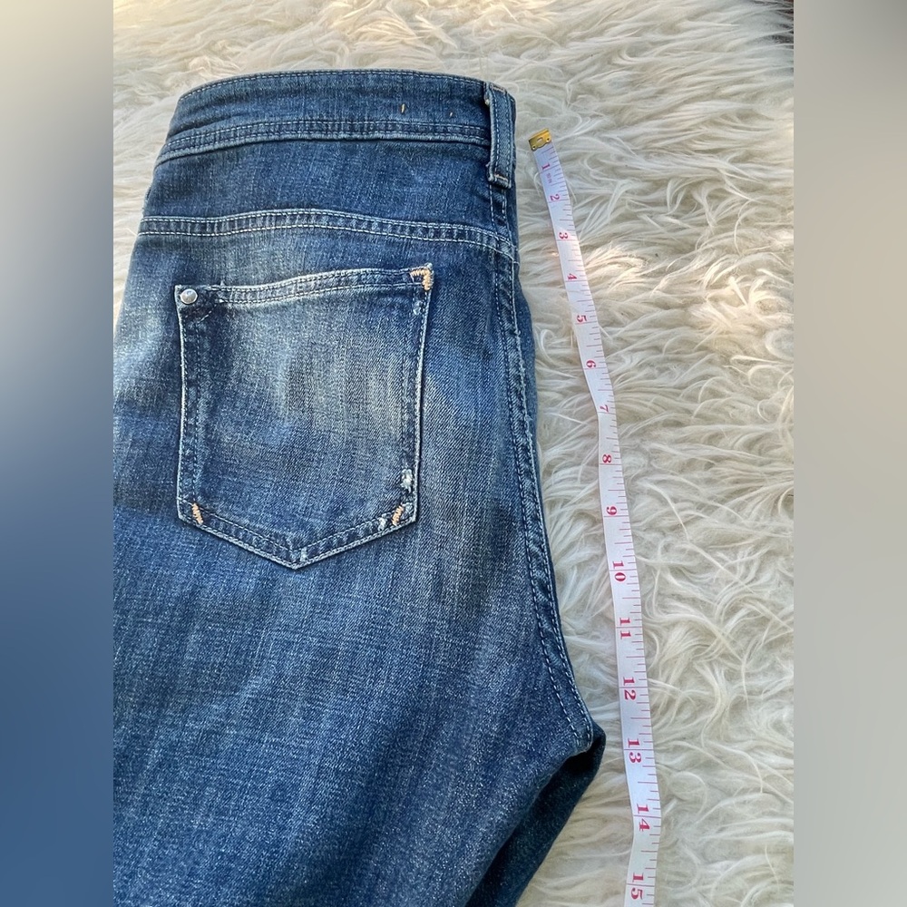 Anthropologie Blue and Gray Patchwork Jeans - Picture 10 of 12